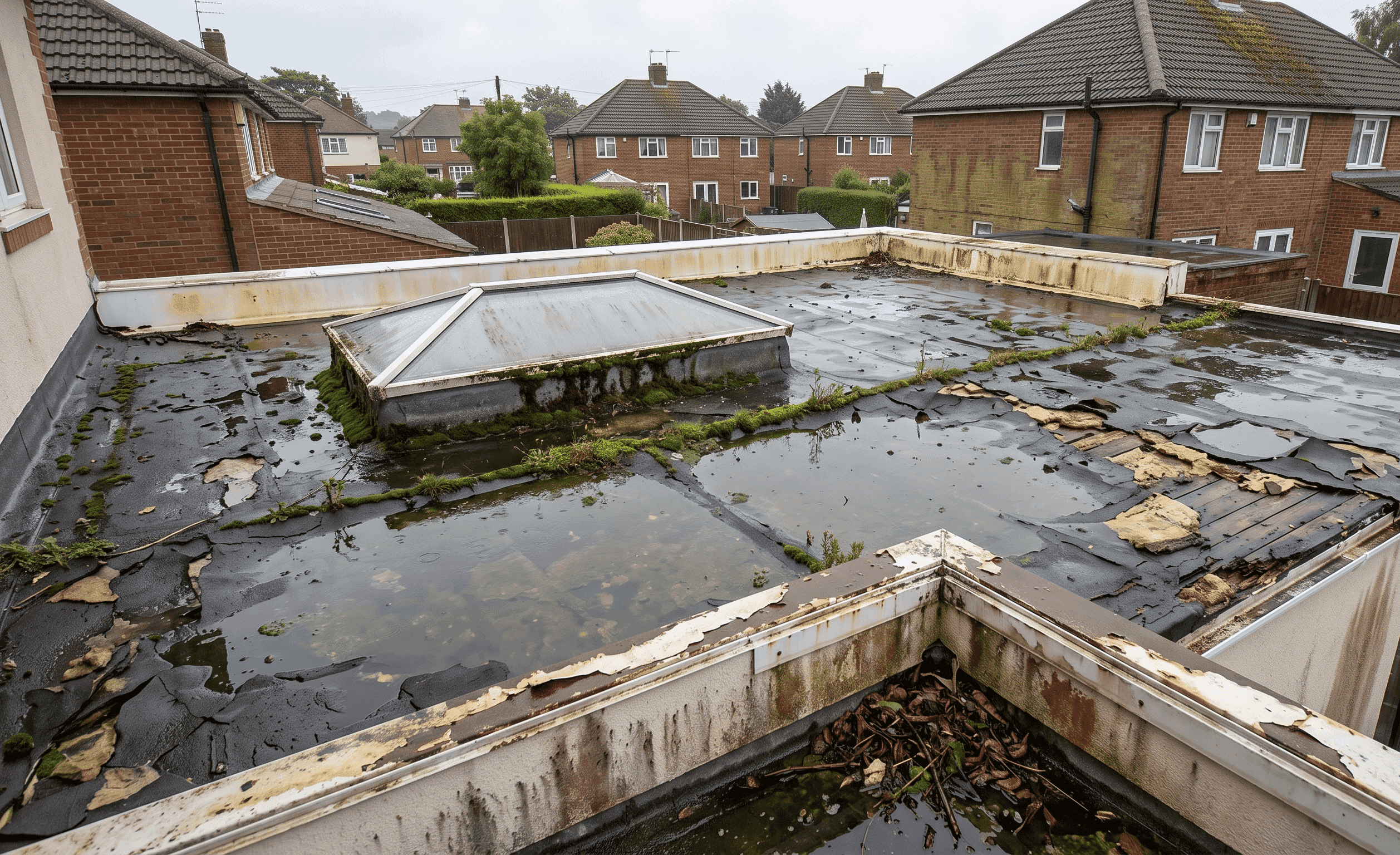 Failing flat roof guide